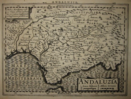 Mercator Gerard - Hondius Jodocus Andaluzia 1630 Amsterdam 